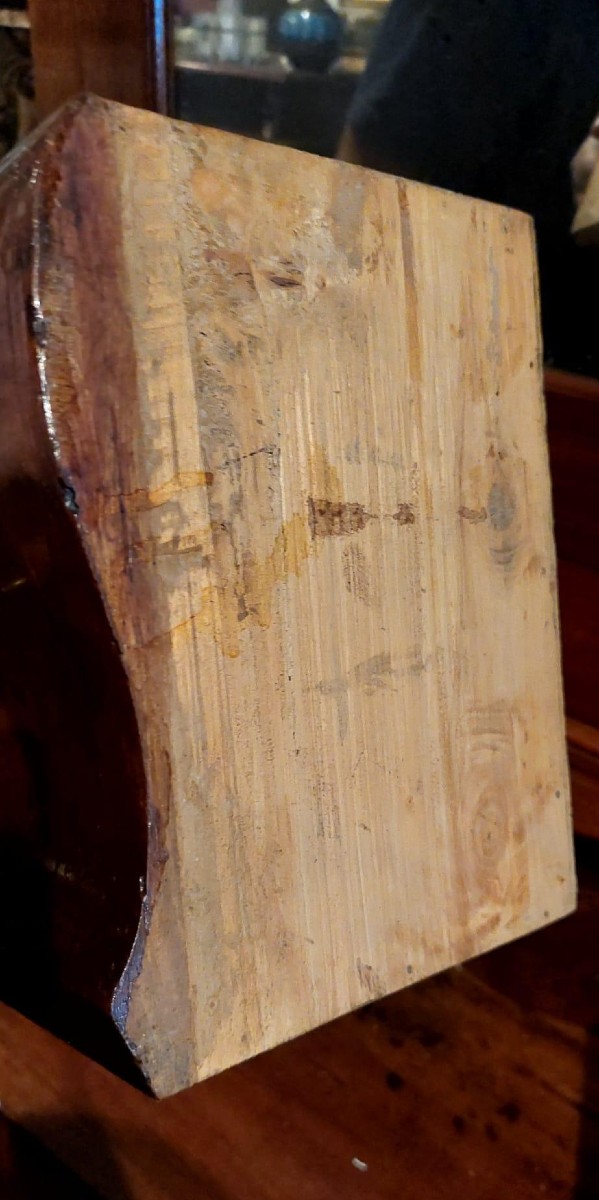 Petit trumeau en noyer du XVIIIe siècle L.72 CM-photo-5