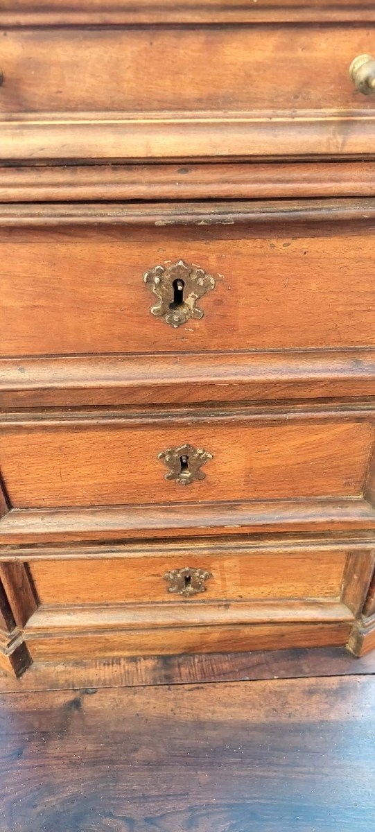 Genouillère antique à 4 tiroirs, Italie, début du XVIIIe siècle-photo-4