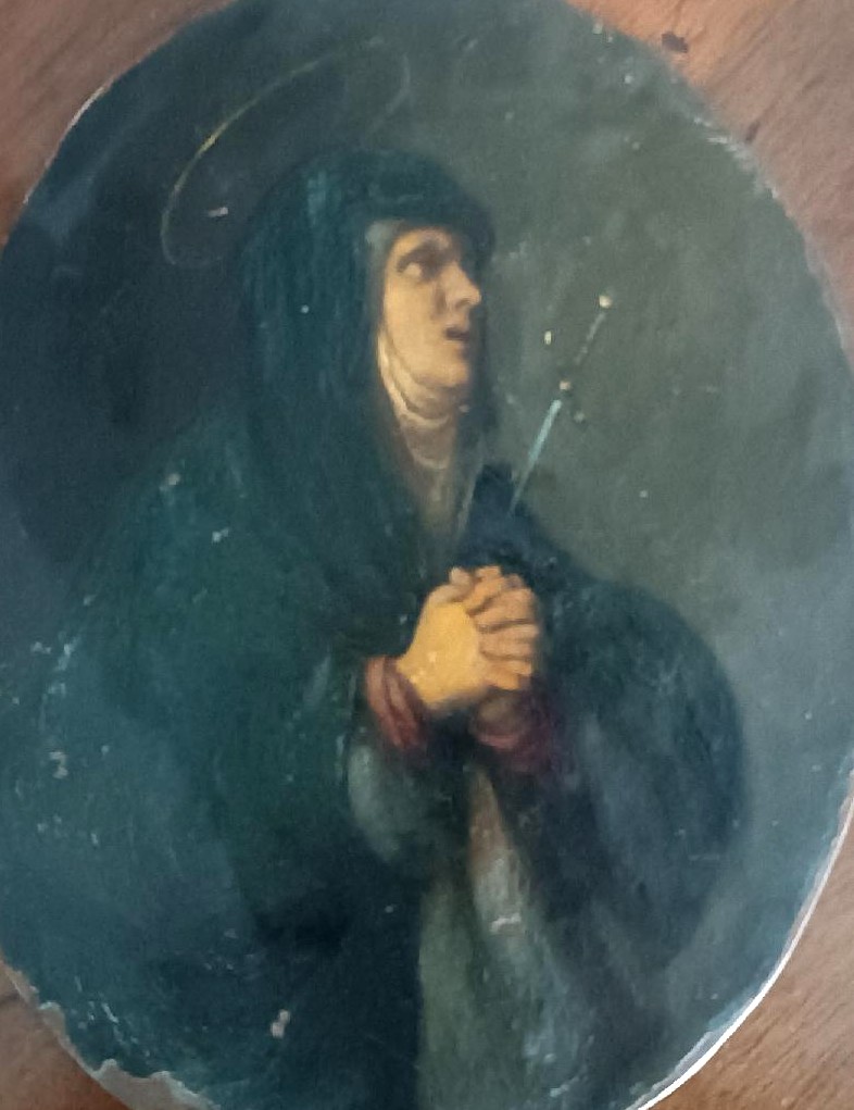 Peinture ancienne sur cuivre du XVIIIe siècle-photo-3