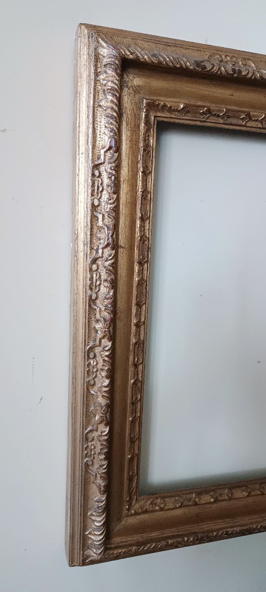 Large Gilded Wooden Frame From The Early 1900s-photo-4