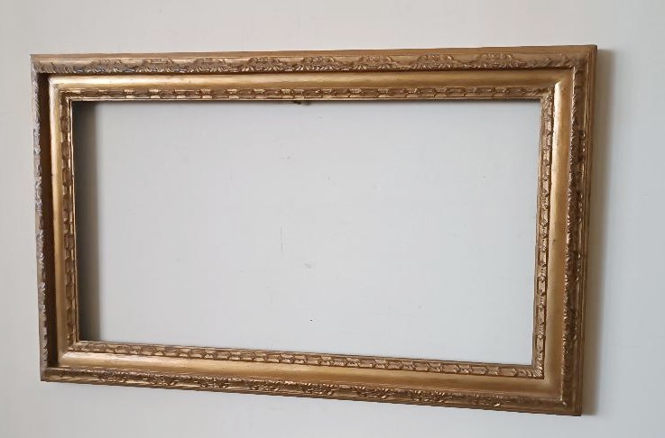 Large Gilded Wooden Frame From The Early 1900s