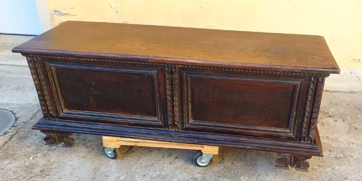 Coffret ancien italien, XVIIe siècle-photo-5