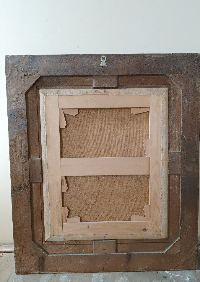 Oil Painting On Canvas, Portrait, Mid-19th Century - European School-photo-5