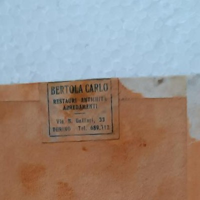 Small Painting On Copper Saint Christopher 17th/18th Century-photo-4