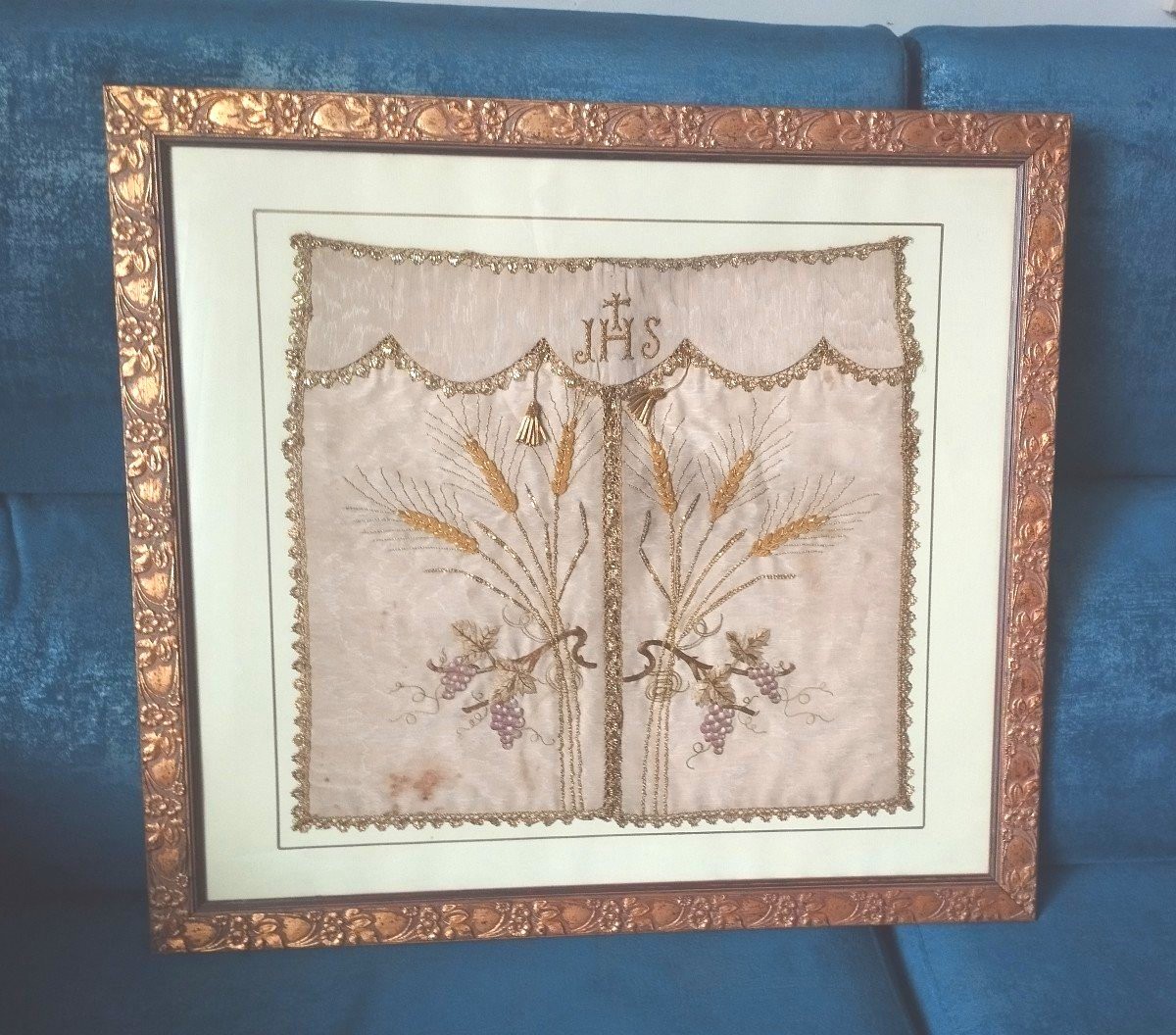 Ancient Fabric, Double-curtain Tabernacle Canopy - Italian Manufacture, 18th Century,-photo-2