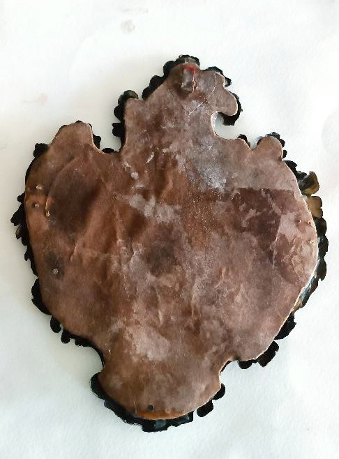 Reliquaire antique en argent avec reliques 20x17 cm-photo-4