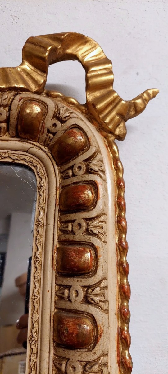 Antique Mirror In Wood-photo-5