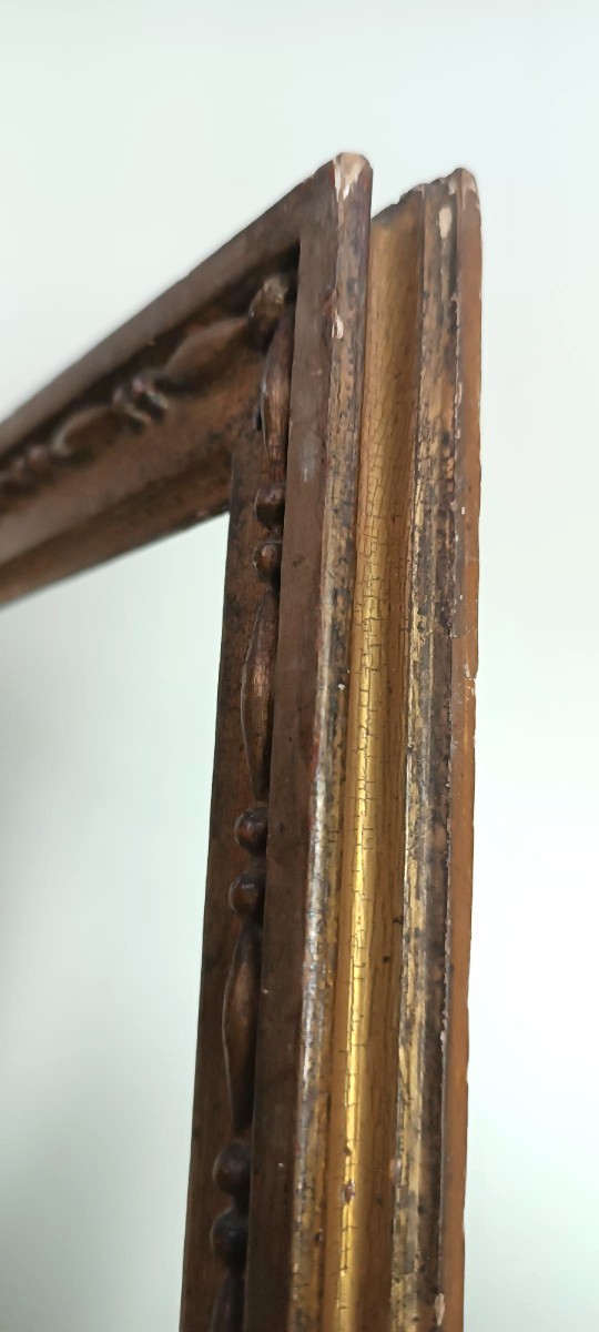 Antique Gilded Wood Frame - Louis XVI Italy-photo-3