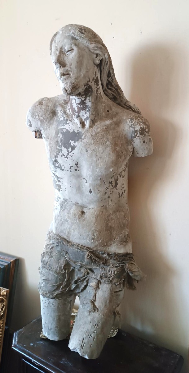 Grand torse du Christ en plâtre, XVIe siècle