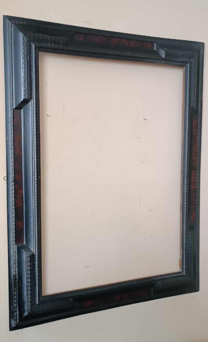 Grand cadre guilloché du XIXe siècle-photo-4