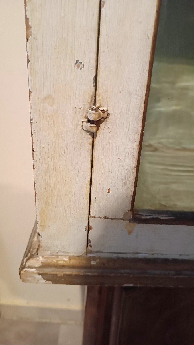 18th Century Lacquered And Gilded Wooden Display Case-photo-5