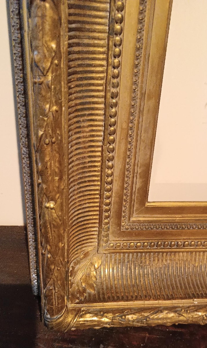 Antique Gilded Wooden Frame-photo-3