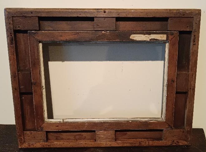 Antique Gilded Wooden Frame-photo-4