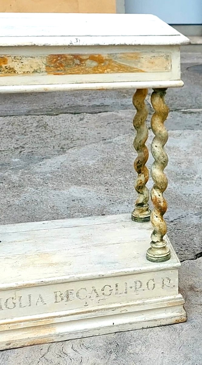 Paire de petites consoles laquées du XVIIIe siècle-photo-4