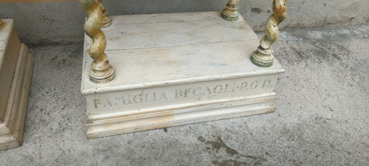 Paire de petites consoles laquées du XVIIIe siècle-photo-4