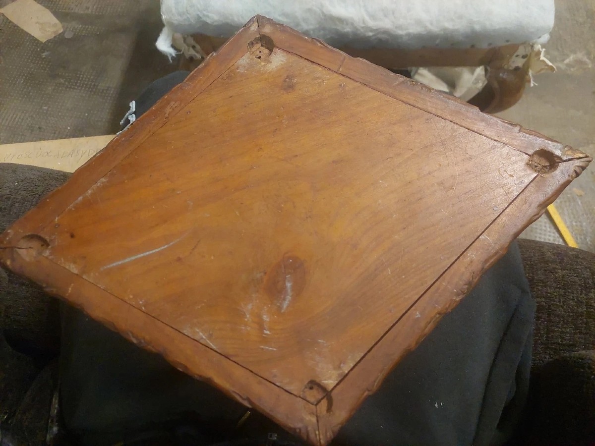 Antique Rhomboidal Carved Casket In Cilegio Wood, 19th Century, Italy-photo-7