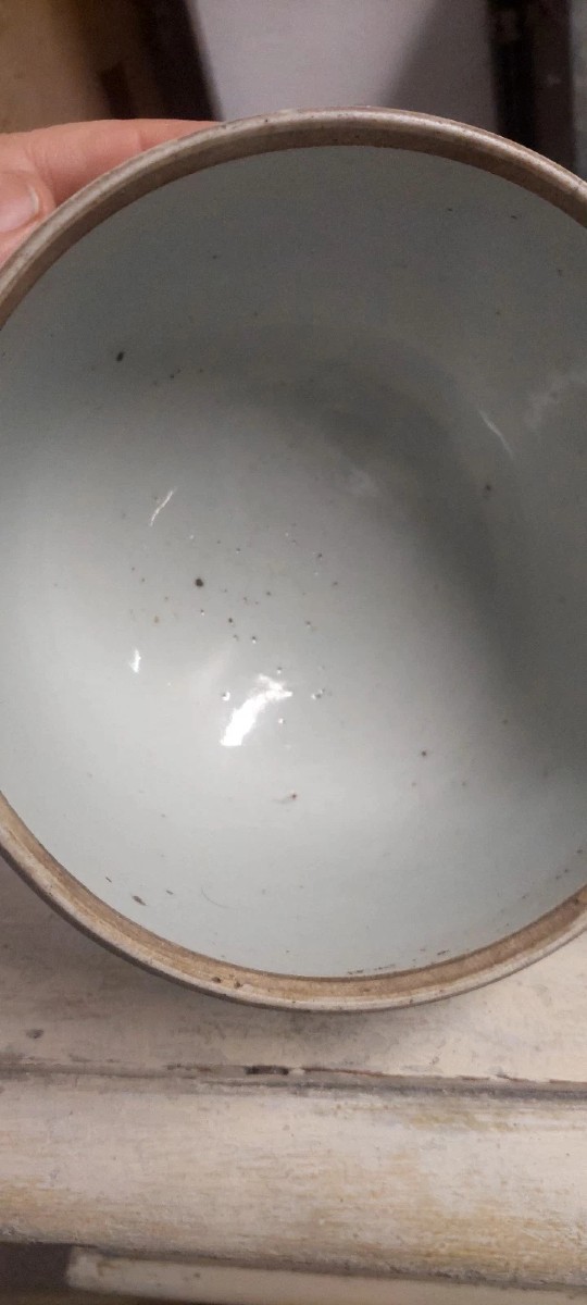 Antique Blue-white Chinese Porcelain Jar, Qing Period, 19th Century-photo-5