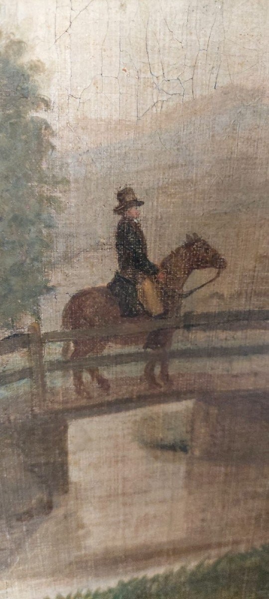 Large Oil Painting On Canvas 2 M X 1.50 M - Animated Landscape - Charles Louis Verboeckhoven-photo-3