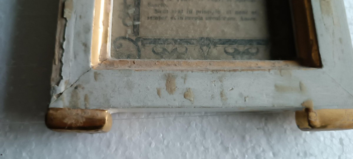 Antique Louis XVI Cartaglory Frame-photo-1