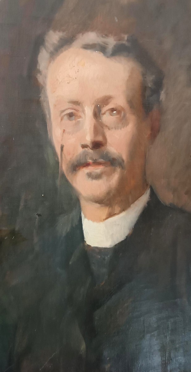 Oil Painting On Canvas, Late 19th Century, Portrait-photo-3