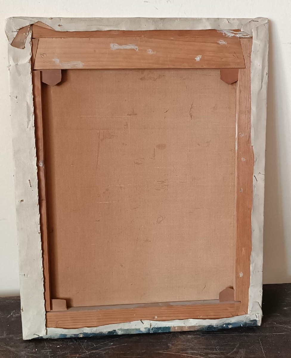 Oil Painting On Canvas, Late 19th Century, Portrait-photo-1