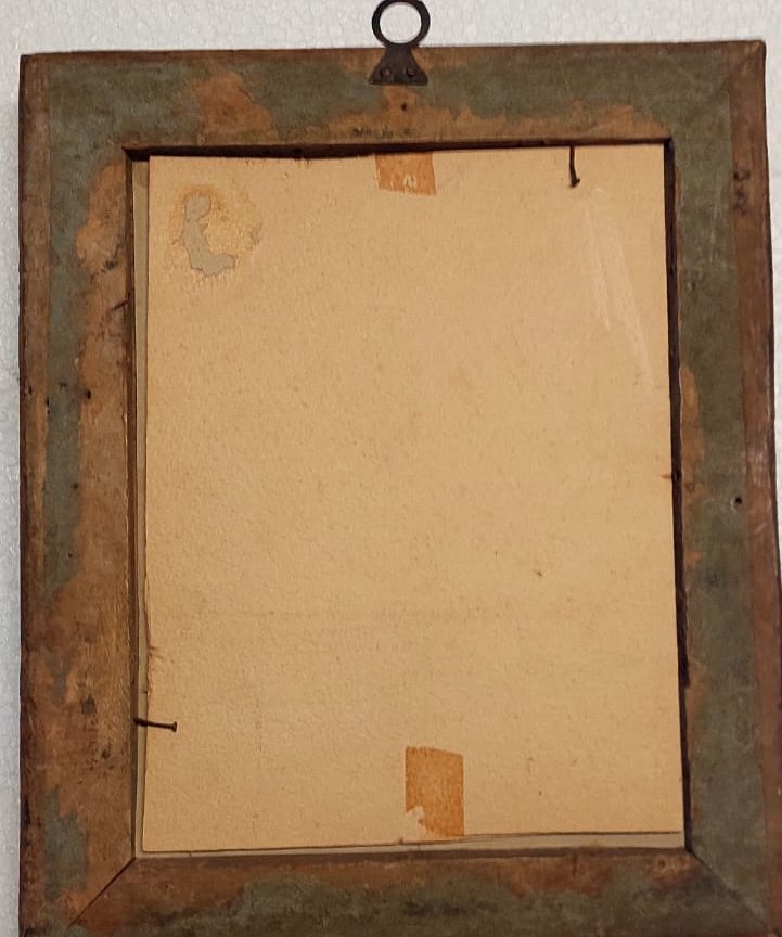 Aquarelle sur papier, portrait d'une jeune fille signé Alessandro Rontini Florence (1854-1933),-photo-3