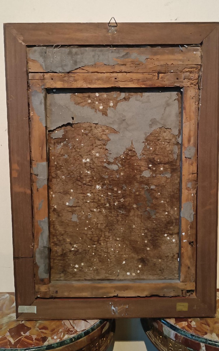 Ancient Painting - Oil On Canvas - Assumption Of The Virgin 18th Century-photo-3