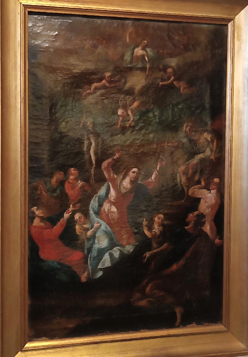 Ancient Painting - Oil On Canvas - Assumption Of The Virgin 18th Century-photo-7