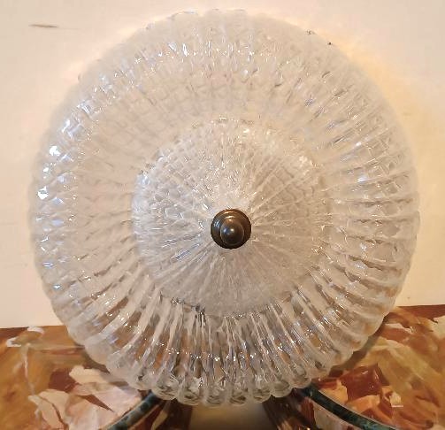 Plafonnier des années 1950, plafonnier de Murano, Barovier et Toso-photo-2