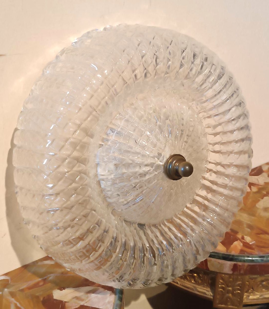 Plafonnier des années 1950, plafonnier de Murano, Barovier et Toso-photo-1