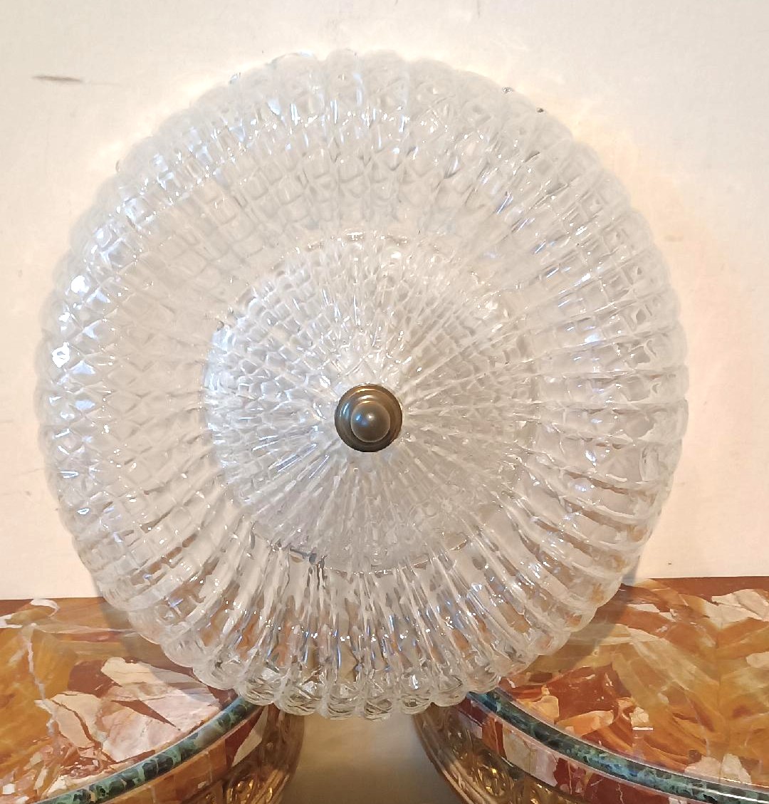 Plafonnier des années 1950, plafonnier de Murano, Barovier et Toso