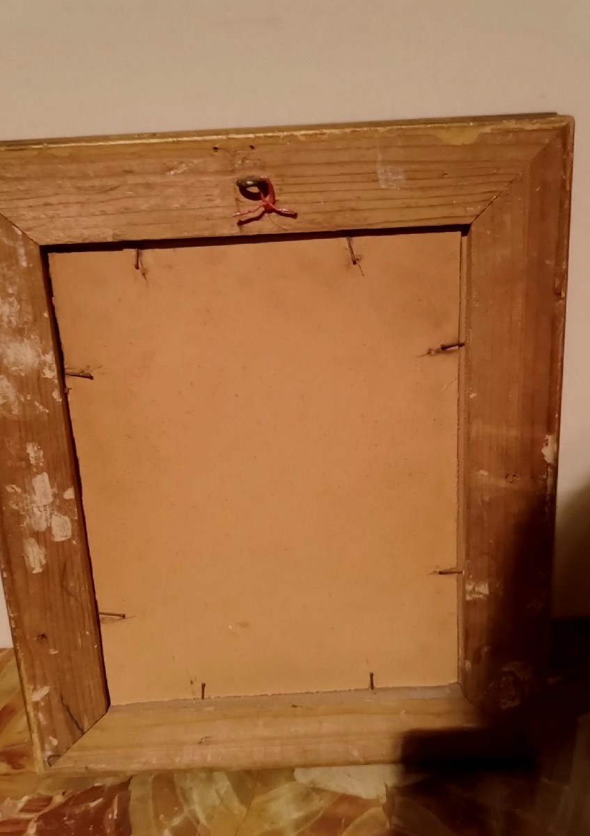 Ancient Painting On Copper - Madonna With Child - Italian School-photo-4