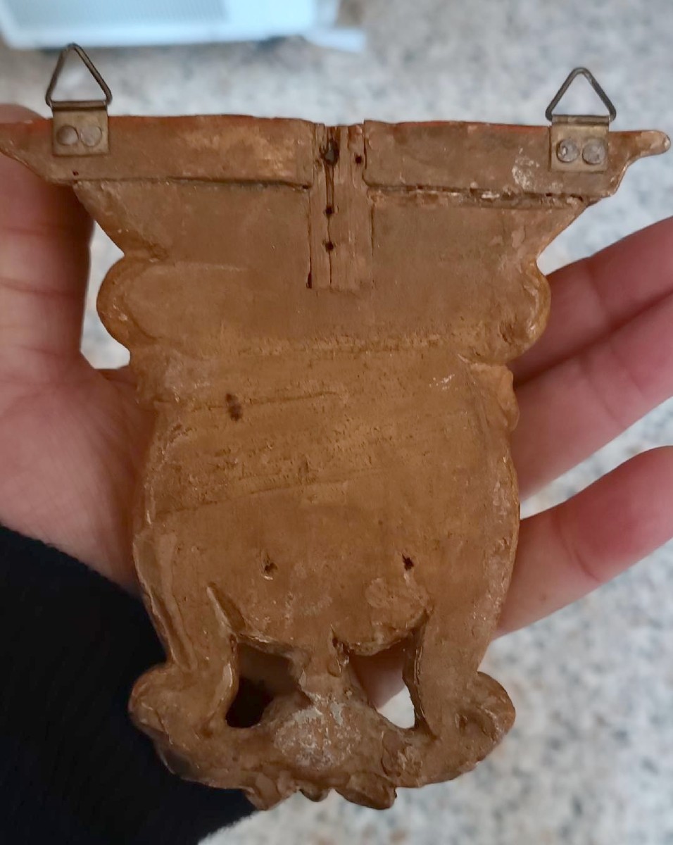 Small Baroque Gilded Wooden Shelf, 18th Century-photo-4