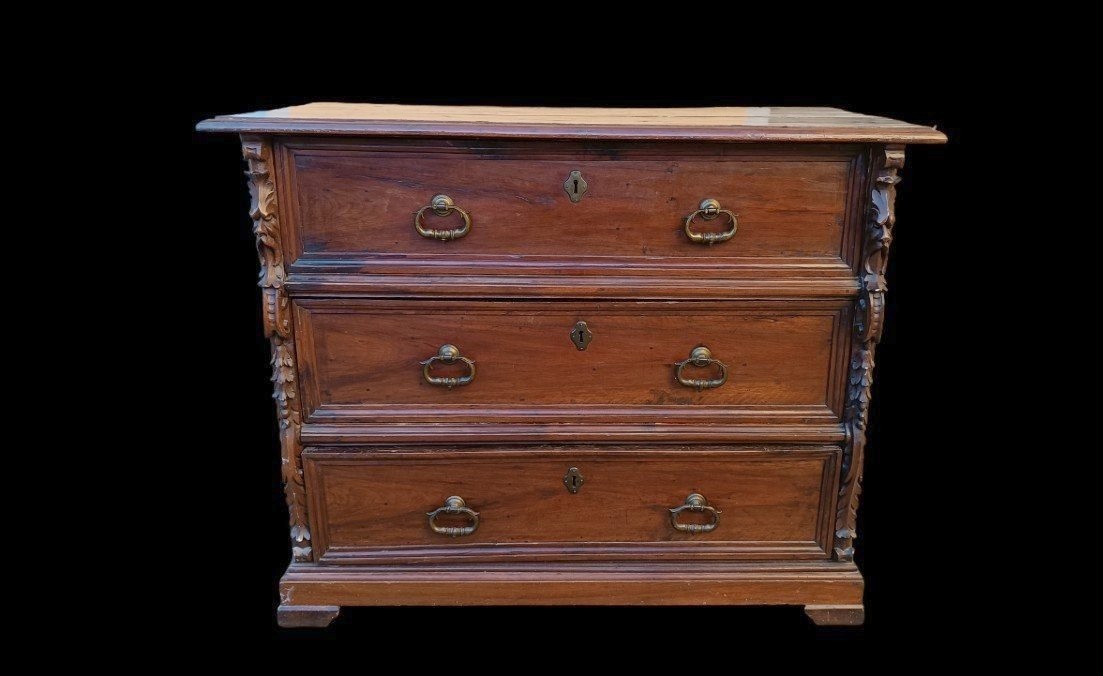 Antique Chest Of Drawers, 17th Century Italy-photo-2