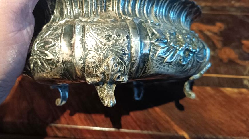 Tureen In Solid Chiselled Silver - Italy, Late 19th Century - 328 Grams-photo-4