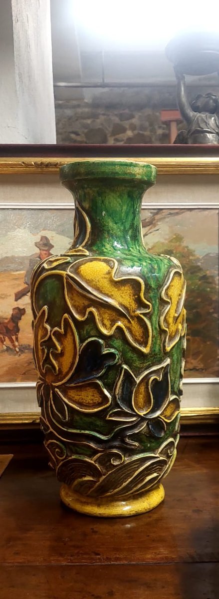 Ugo Zaccagnini Ceramic Lamp Base, 1930s-photo-4