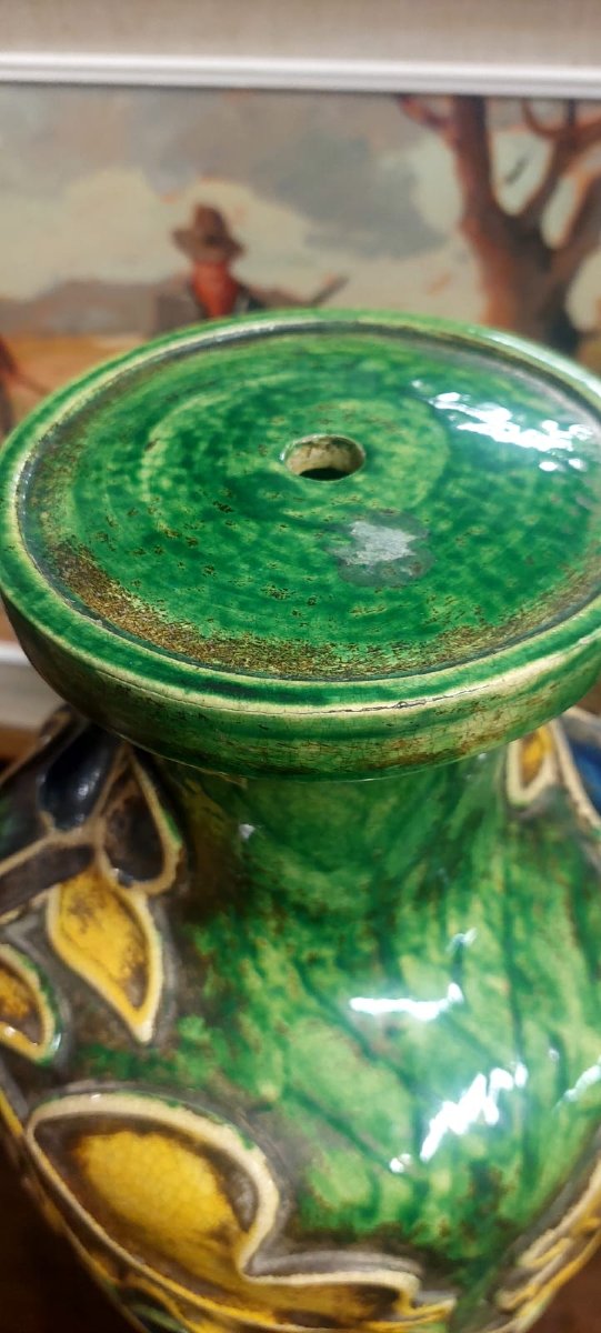 Ugo Zaccagnini Ceramic Lamp Base, 1930s-photo-7