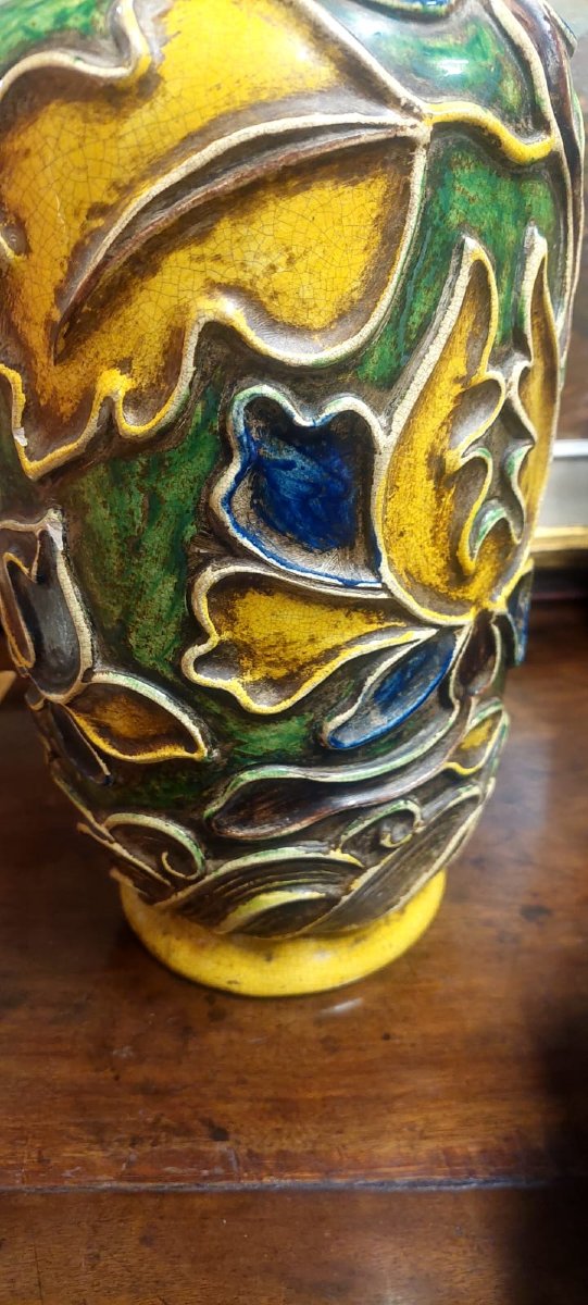 Ugo Zaccagnini Ceramic Lamp Base, 1930s-photo-8