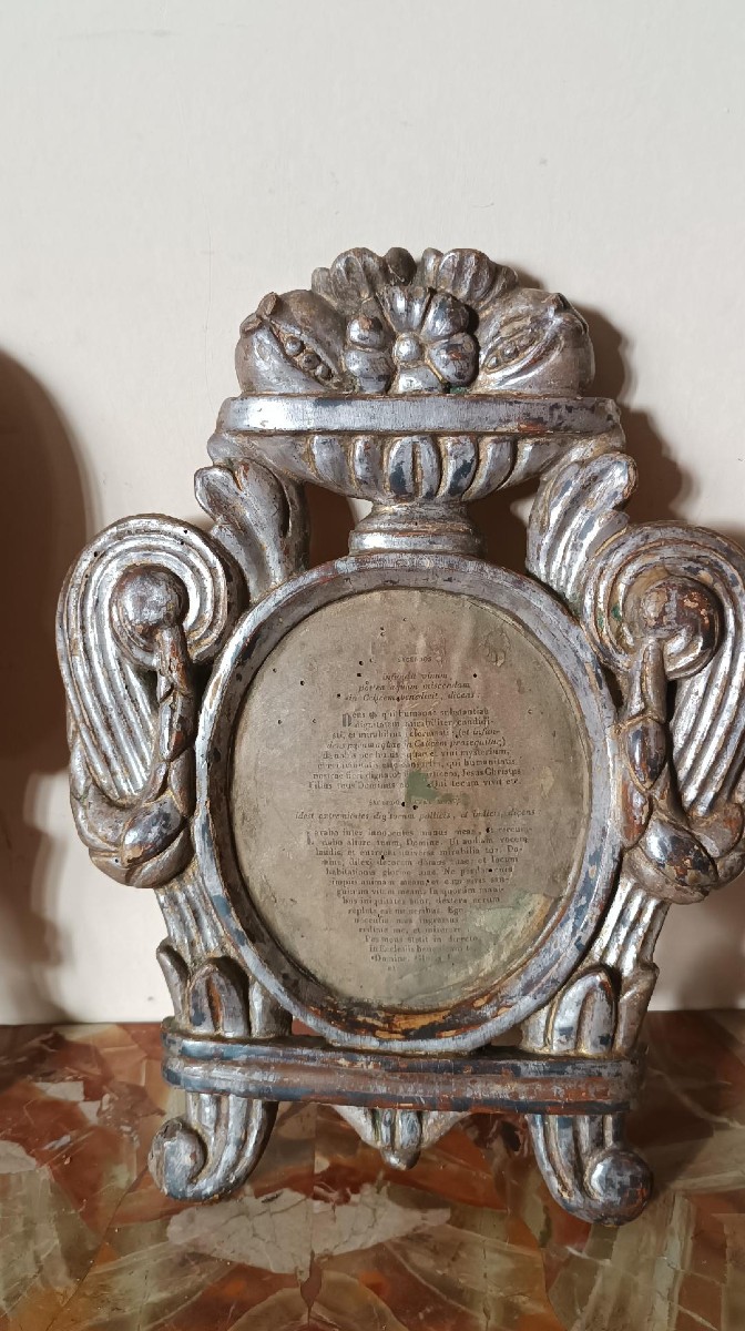 Triptyque de carte-glorie, cadres du XVIIIe siècle-photo-2