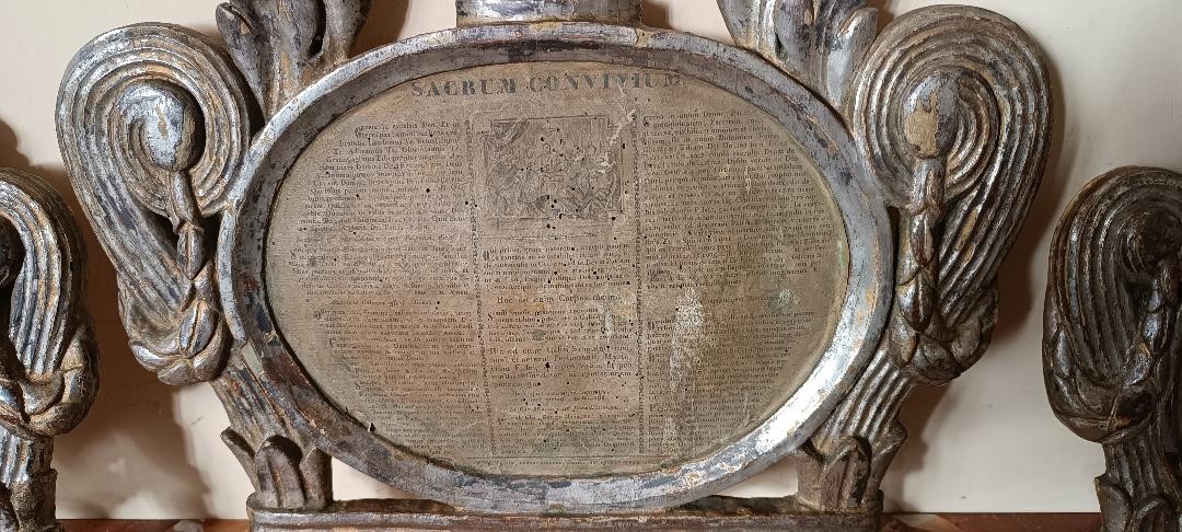 Triptyque de carte-glorie, cadres du XVIIIe siècle-photo-4