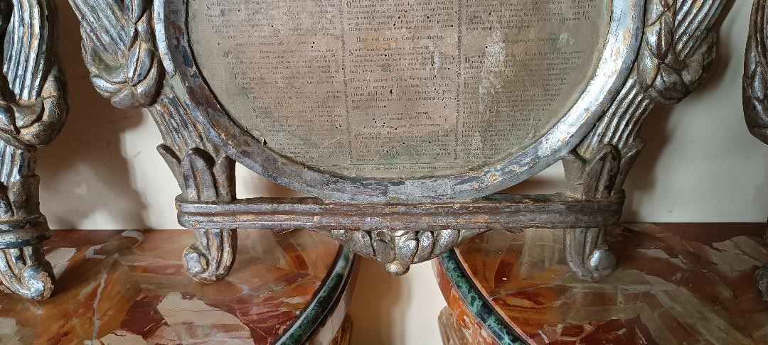 Triptyque de carte-glorie, cadres du XVIIIe siècle-photo-6