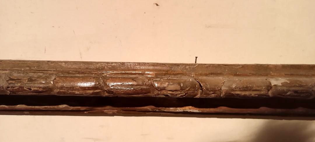 Antique Lacquered Frame Salvator Rosa 17th Century Italy 104 X90 Xm-photo-4