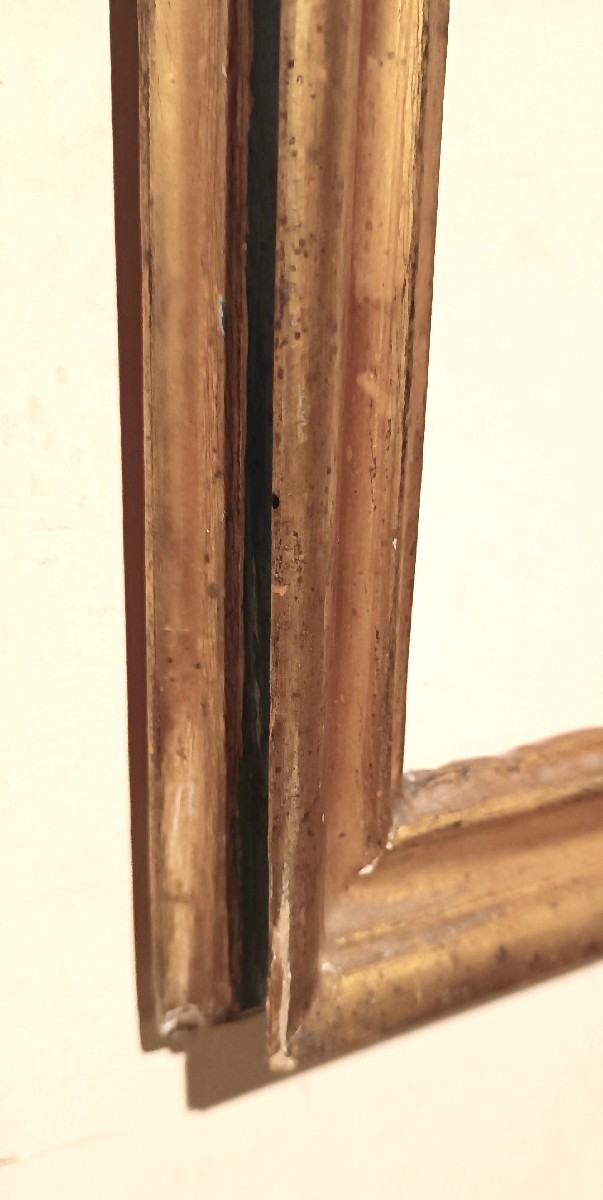 Antique Gilded And Lacquered Frame-photo-4