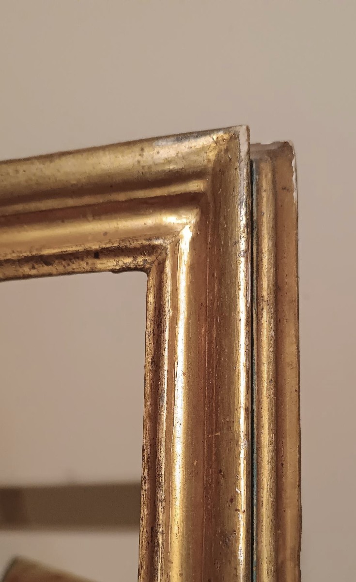Antique Gilded And Lacquered Frame-photo-2