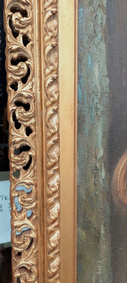Large Oil Painting On Canvas Dated And Signed -silvio Nelli (1872-1921) -h.216 Cm-photo-7