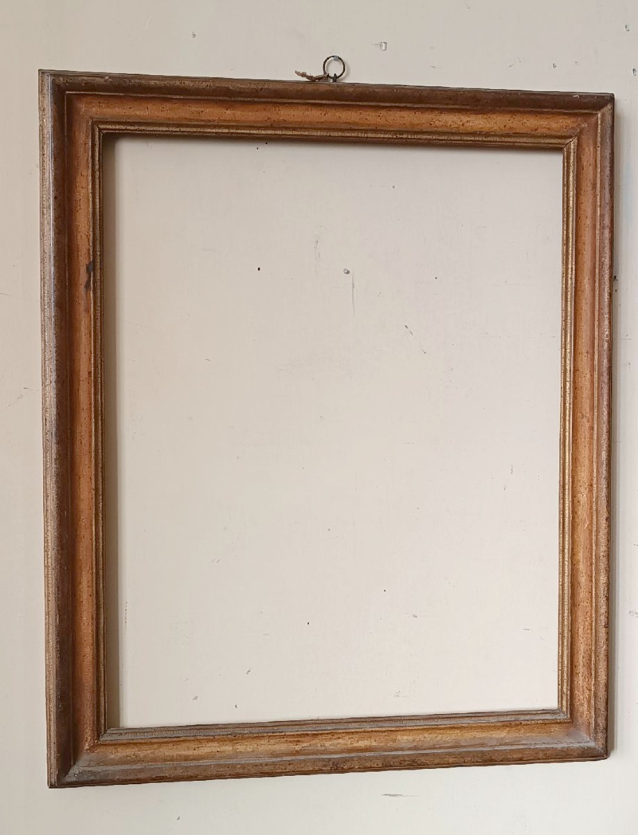 Cadre ancien laqué et doré de la fin du XVIIe siècle, Italie-photo-8