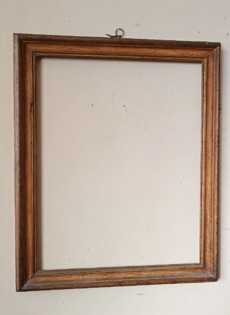 Cadre ancien laqué et doré de la fin du XVIIe siècle, Italie