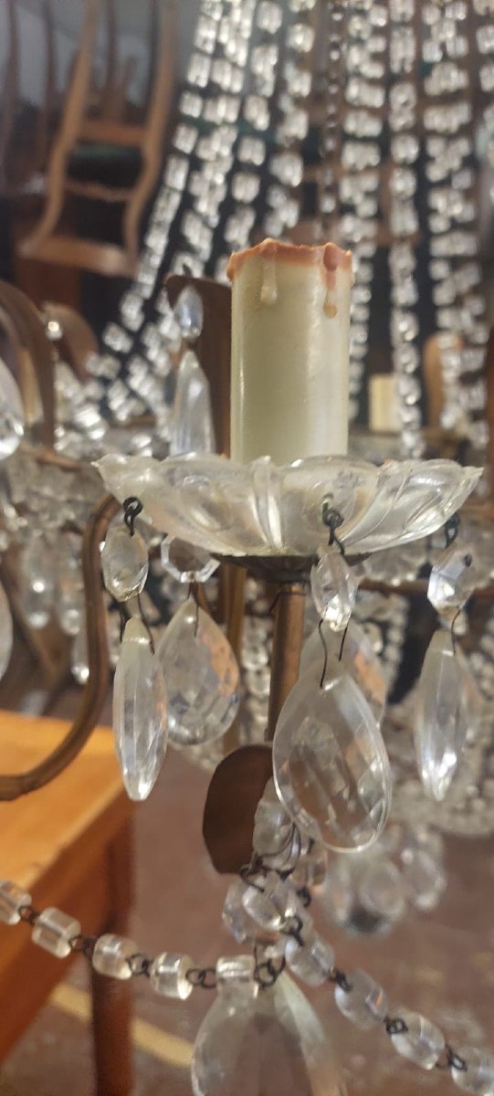 Lustre Montgolfière italien, dernier quart du XIXe siècle  -photo-2