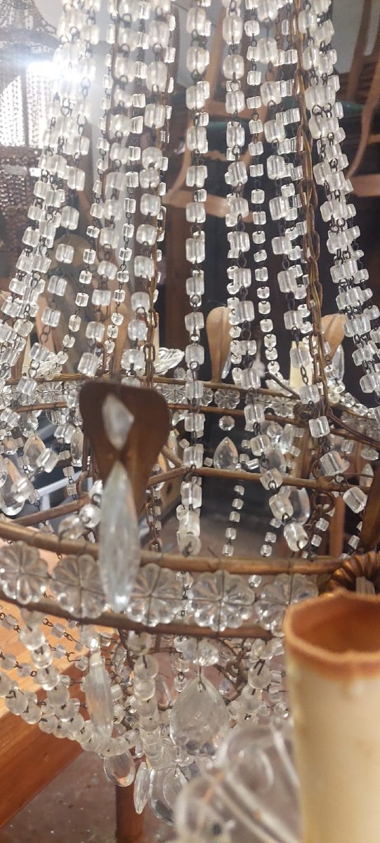 Lustre Montgolfière italien, dernier quart du XIXe siècle  -photo-3