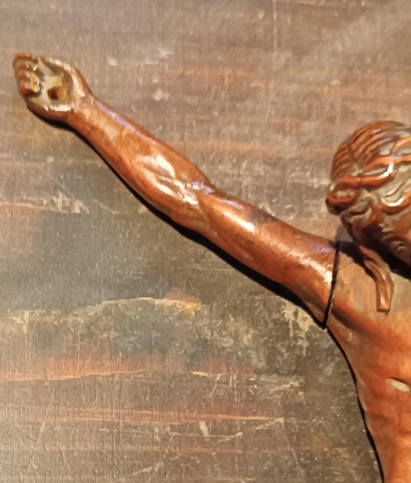 Christ en buis ancien du XVIIIe siècle-photo-7